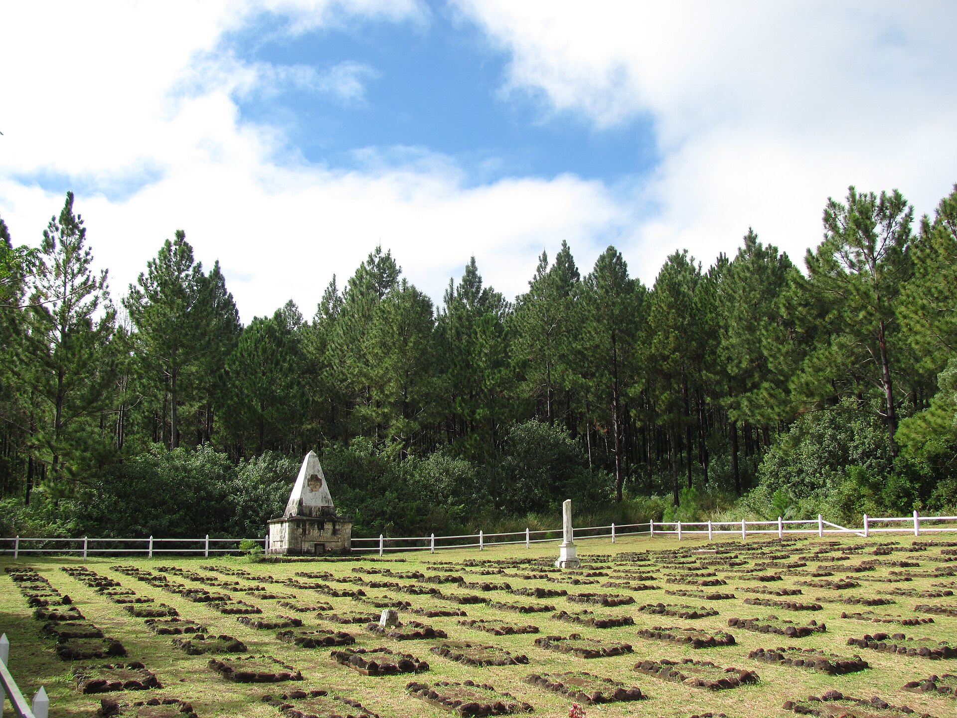 Cemetery "Cimetière des Déportés" in Ouro, Ile des Pins, New Caledonia